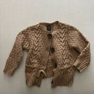 GAP Kids Tan Cable Knit Sweater